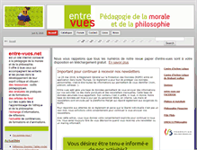 Tablet Screenshot of entre-vues.net